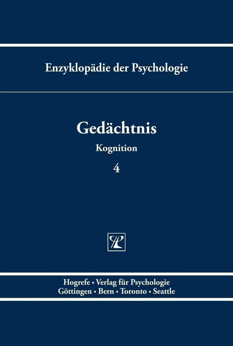 Cover of Gedächtnis. Enzyklopädie der Psychologie, Themenbereich C, Serie II, Band 4